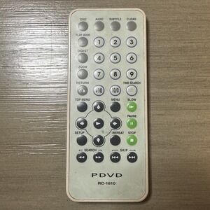 PDVD RC-1810 Portable DVD Player Remote Control Mintek Insignia
